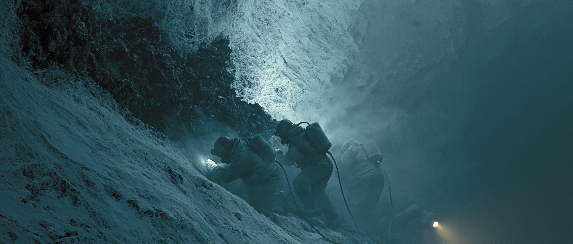 Cutting into the cold crystal seam