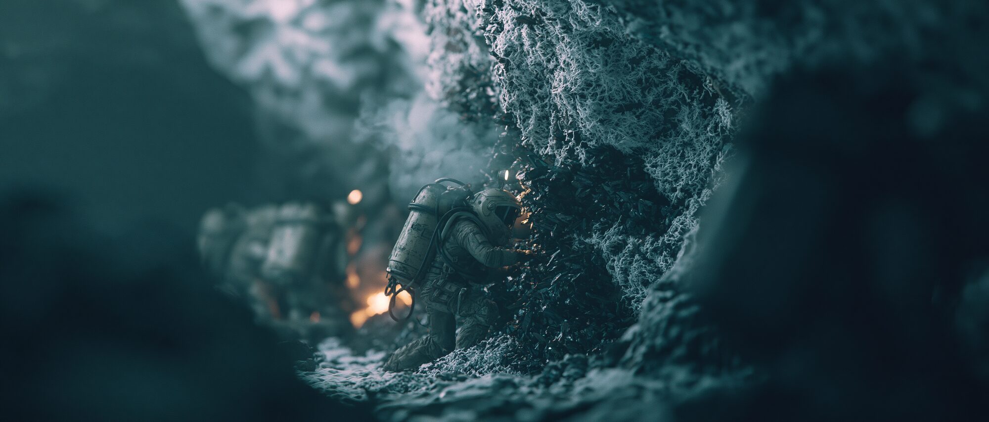 The mining face