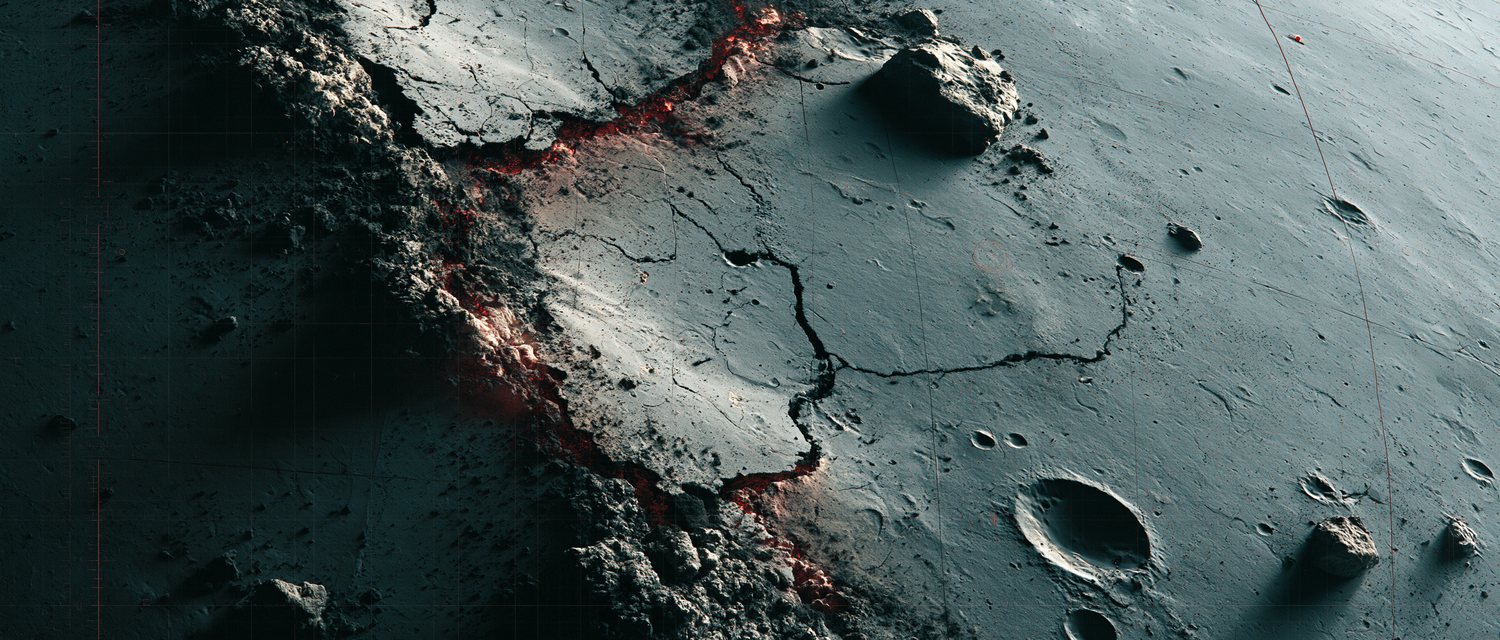 Orbital survey plate of an asteroid mining body